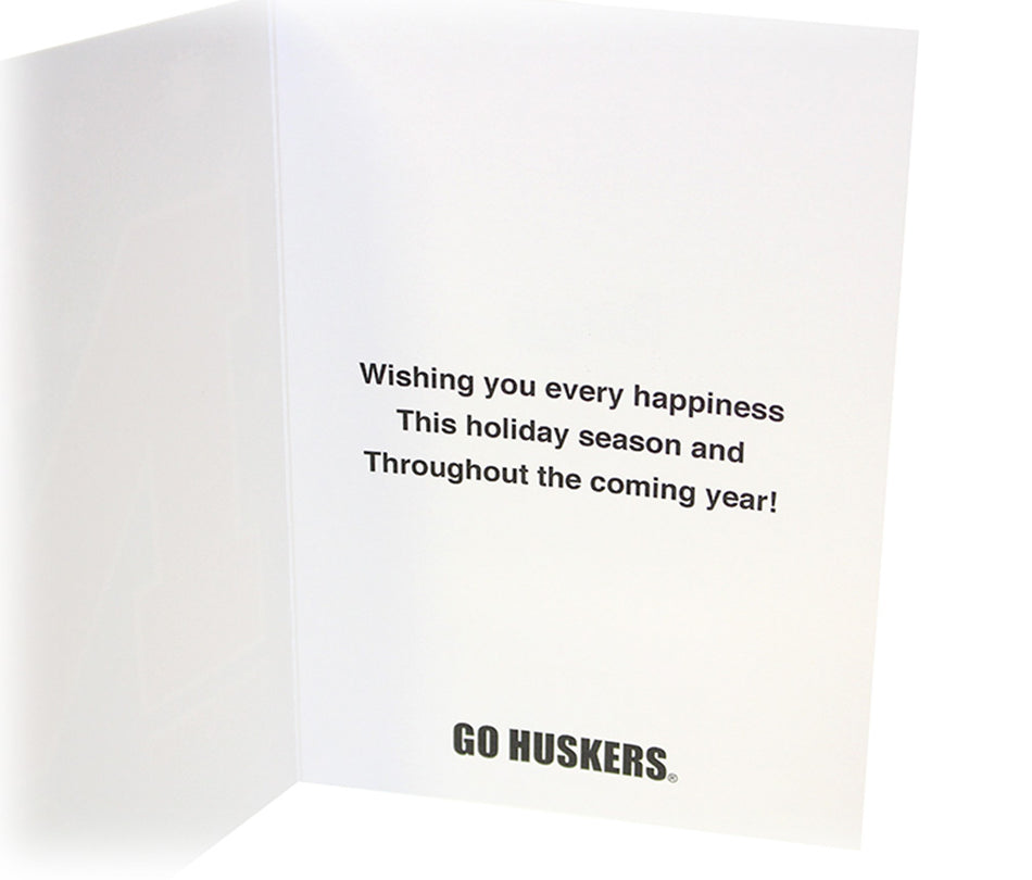 Nebraska Snowflake Christmas Card