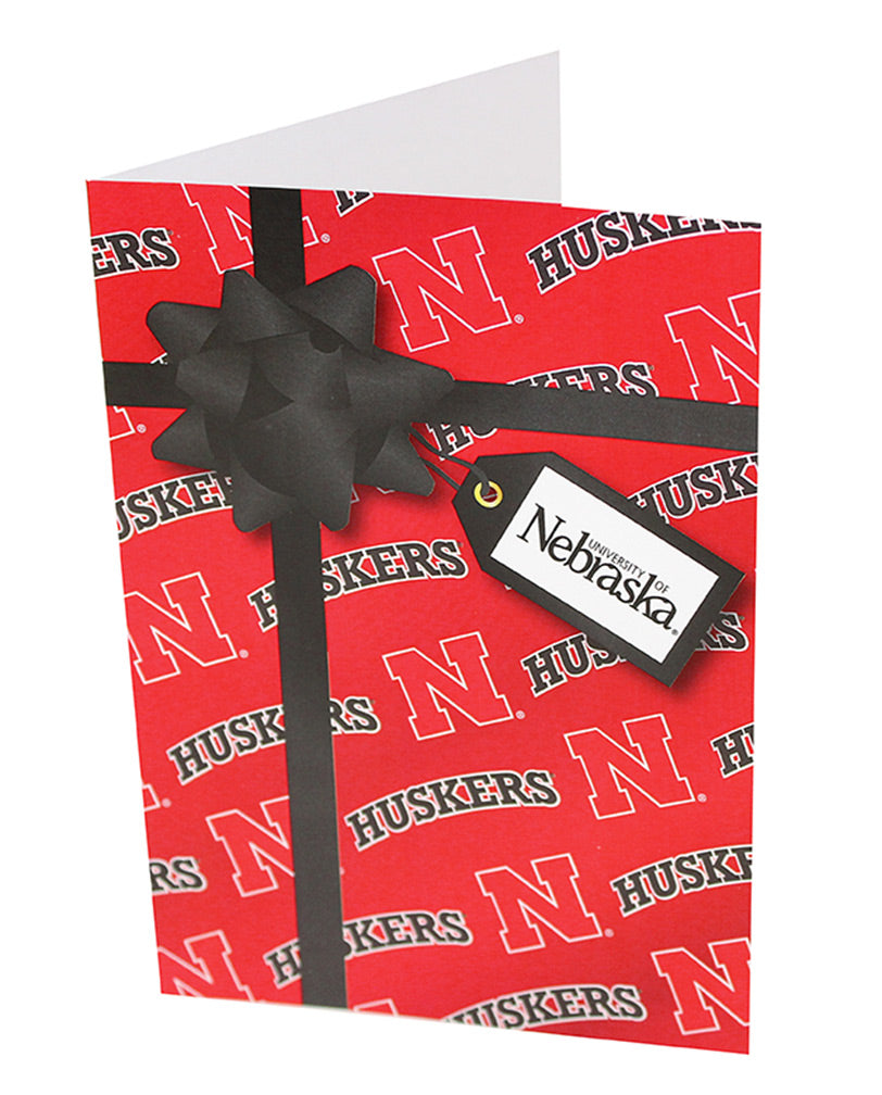 Husker Present Christmas Card