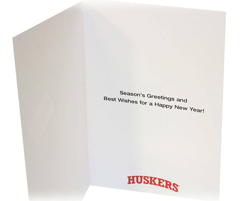 Husker Present Christmas Card