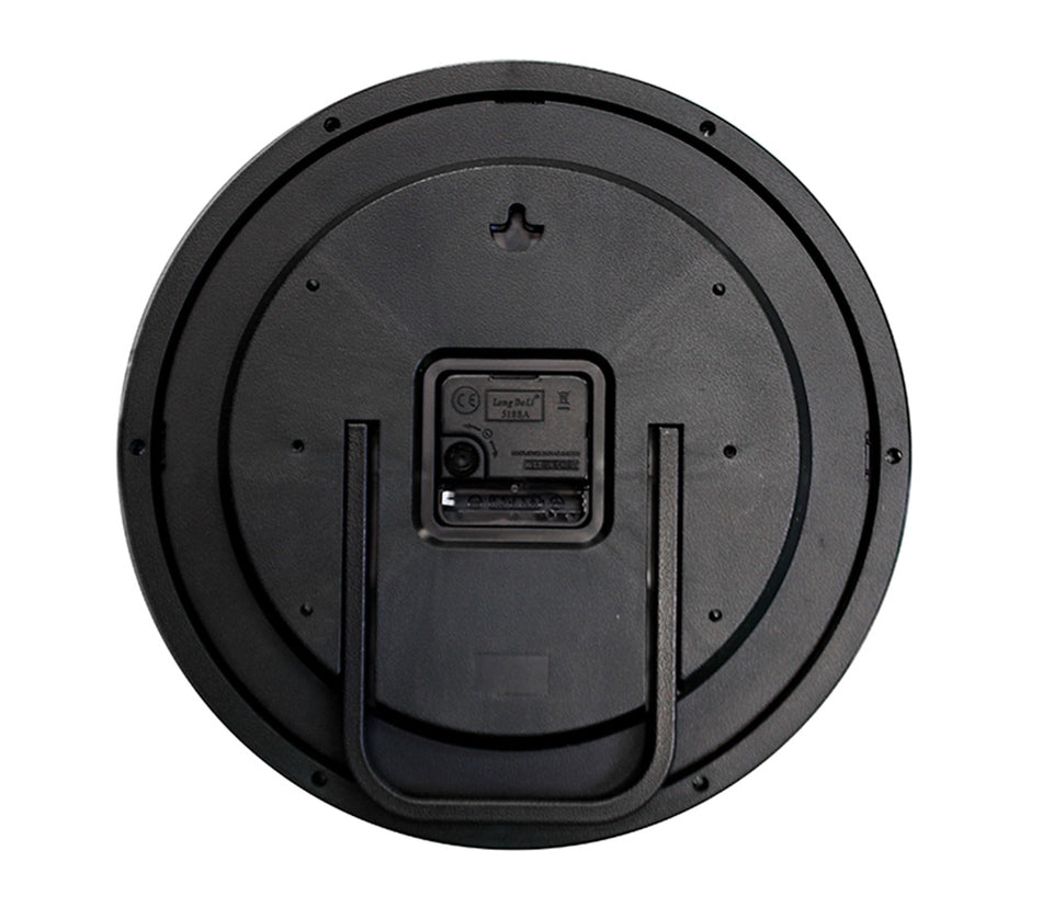 Black Rim Nebraska Clock