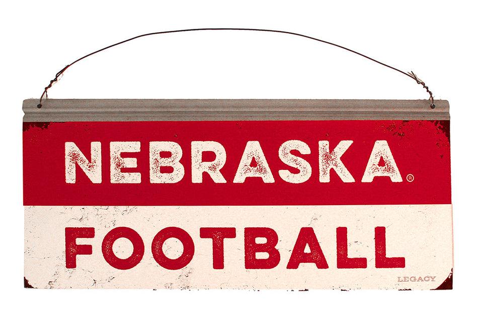 Nebraska Football Vintage Tin Sign