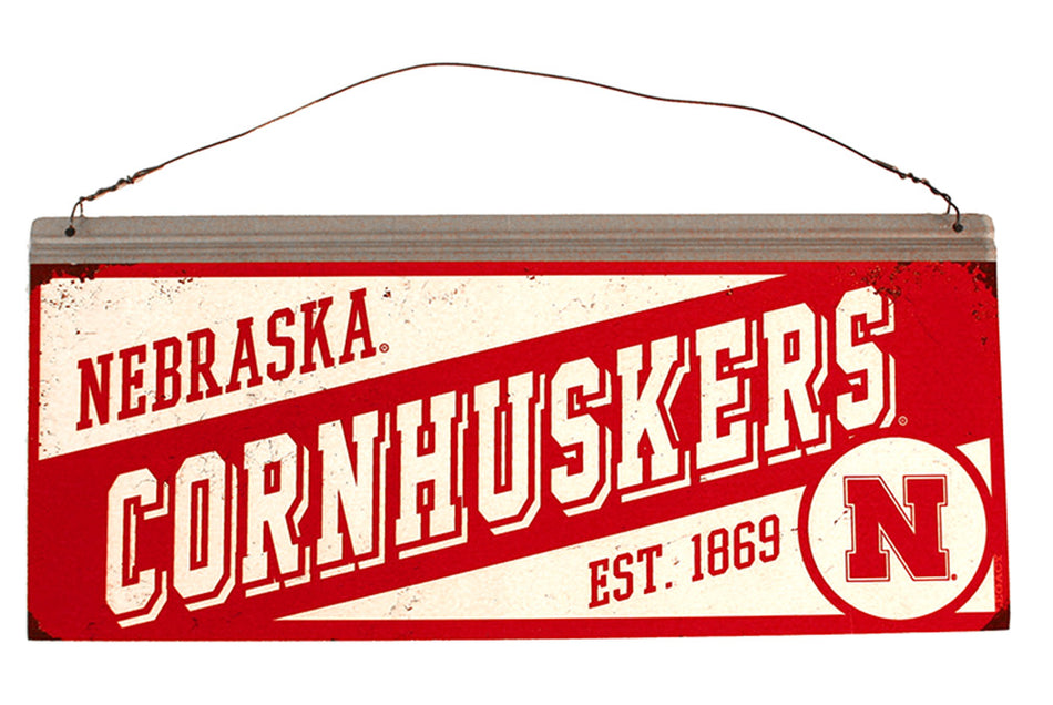 Nebraska Cornhuskers Est. Tin Sign