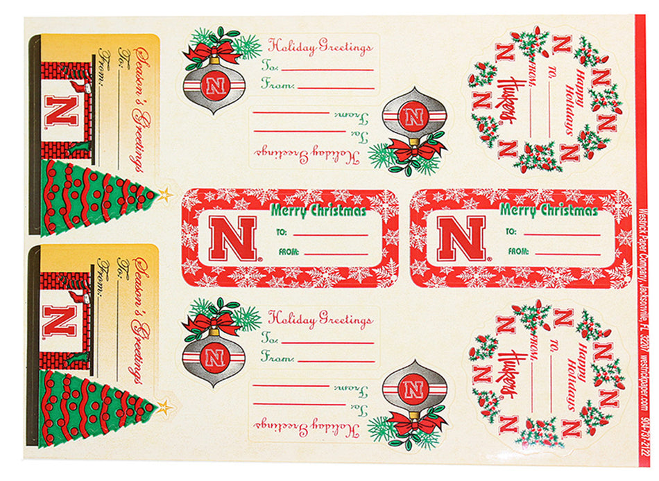 Nebraska Holiday Labels