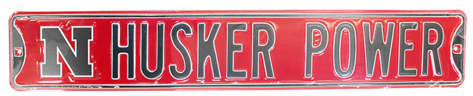 Husker Power Steel Steel Street Sign