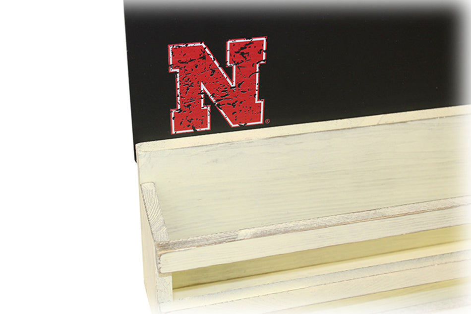 Husker Chalkboard with Tray Wall