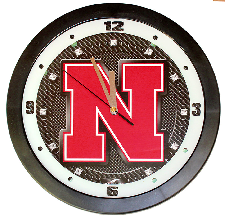 Iron N Carbon Wall Clock