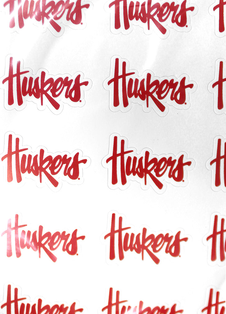 Huskers Script Sticket Sheet CS
