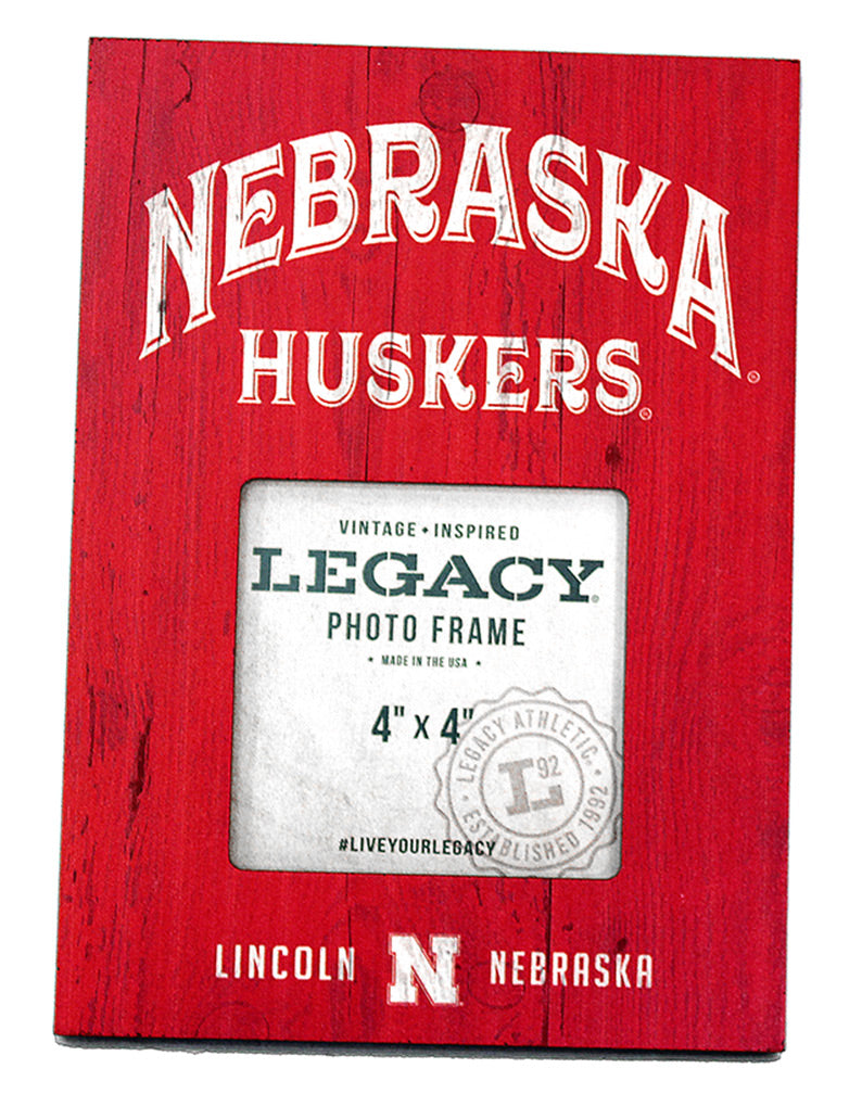 Nebraska Huskers Red Wooden Picture Frame