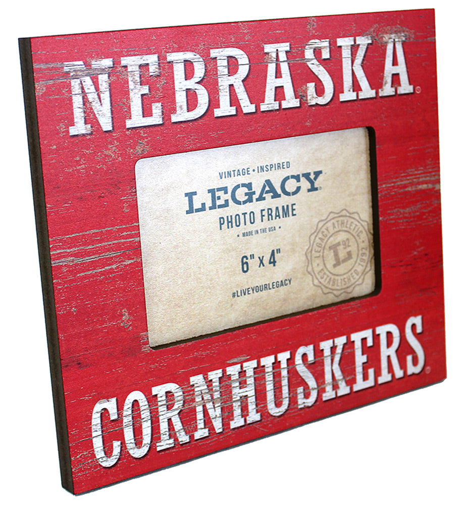 Nebraska Cornhuskers Weathered Picture Frame