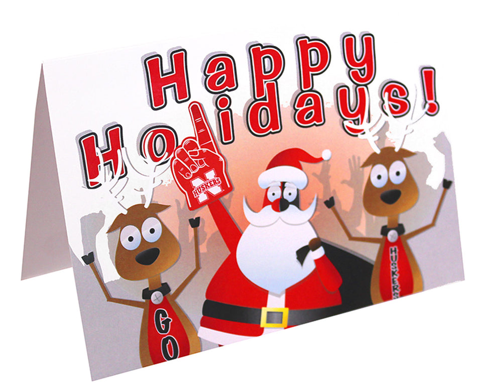 Husker Santa Holiday Card