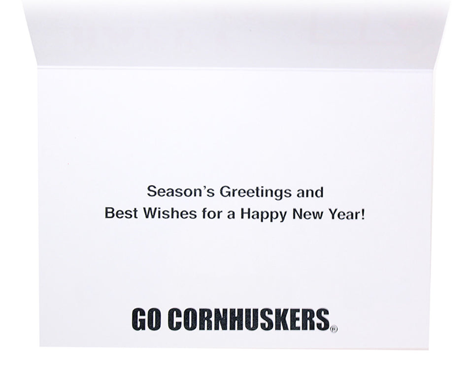 Nebraska Holidays Fireplace Card