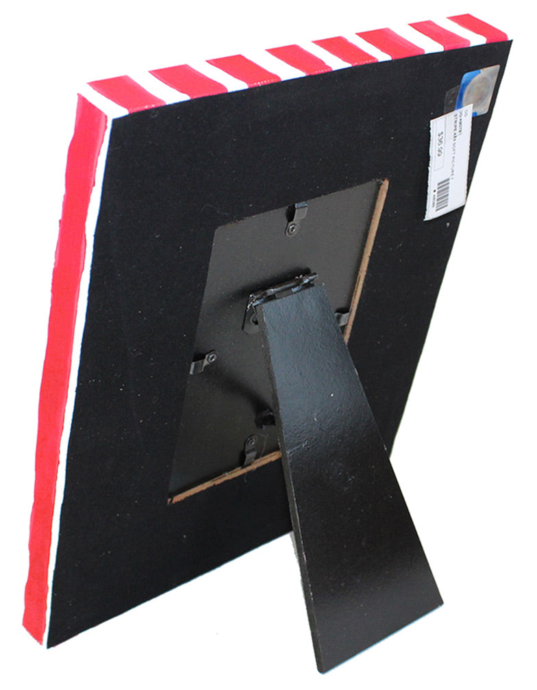 Husker Striped Canvas Picture Frame