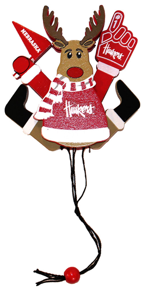 Wood Reindeer Christmas Ornament