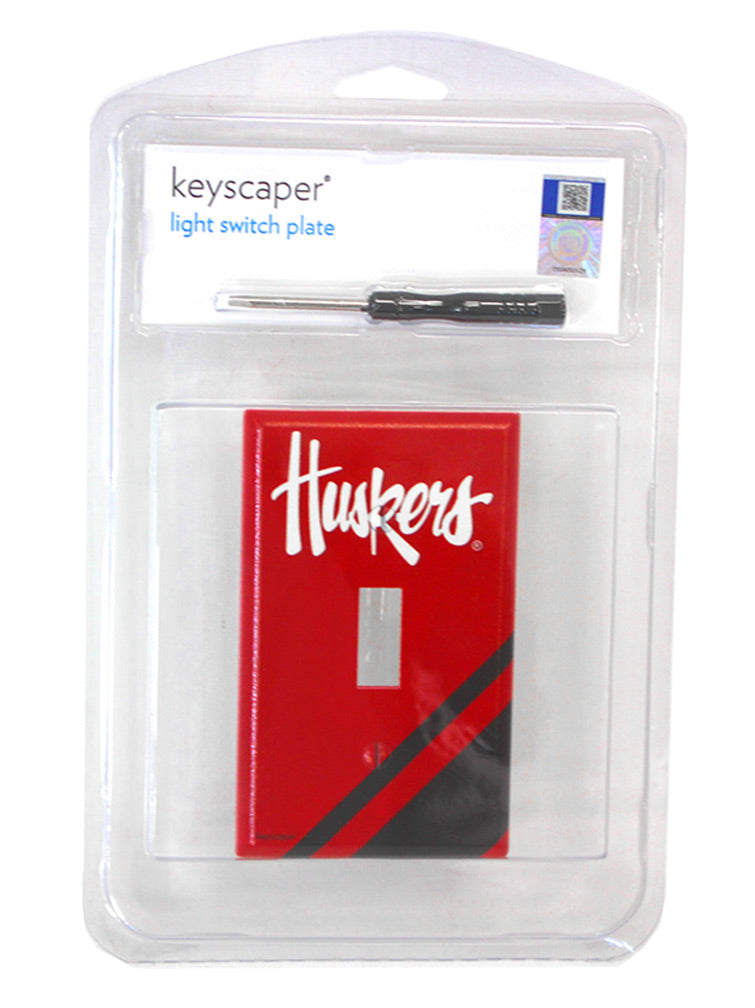 Huskers Single Light Switch Cover