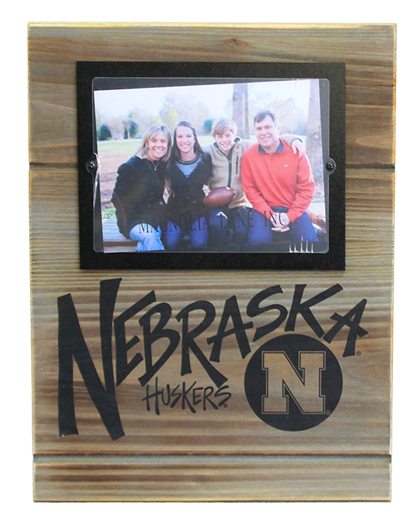 Nebraska Huskers Plank Frame