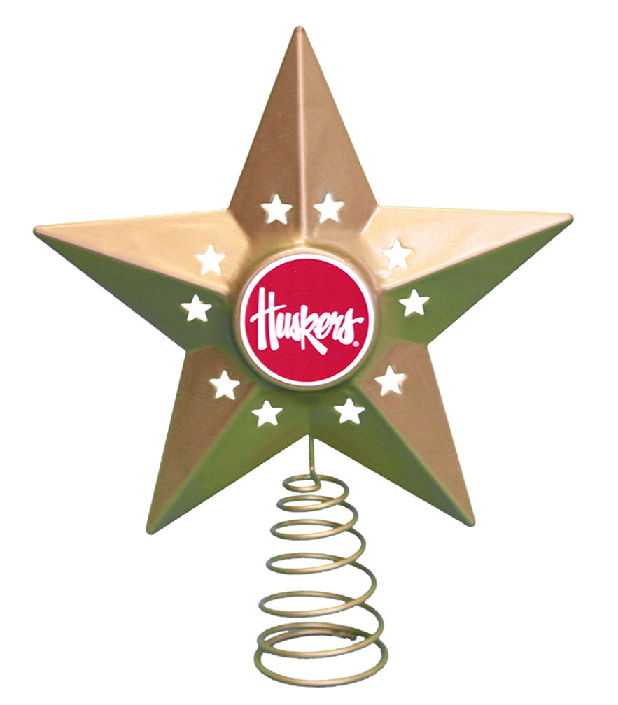 Husker Metal Christmas Tree Topper