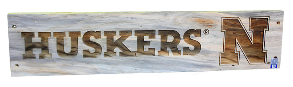 Huskers Blue Pine Sign