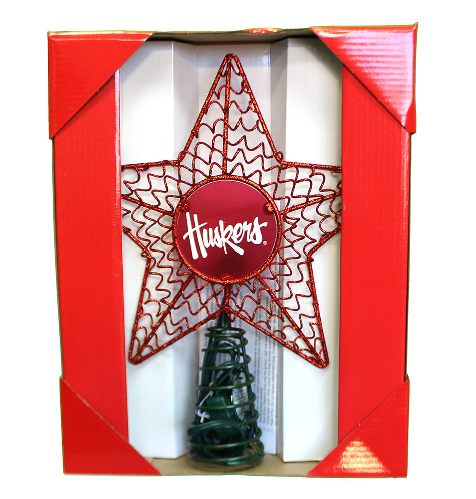 Nebraska Christmas Star Tree Topper