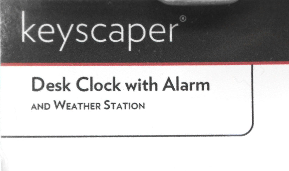 Husker Script Weather Station Desk Clock