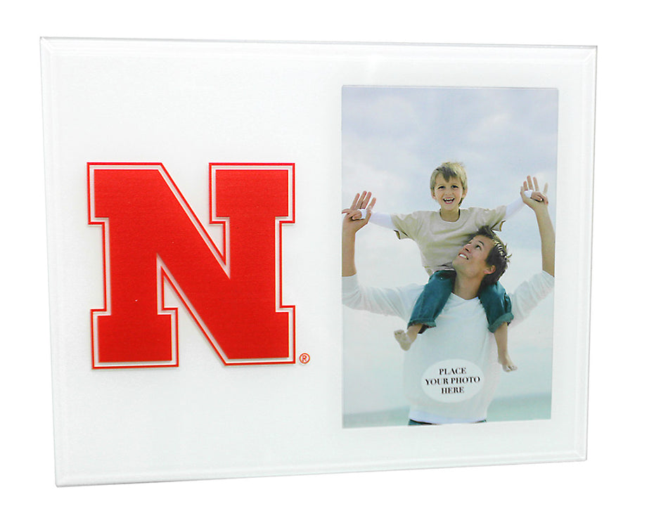 Iron N Nebraska Glass Photo Frame