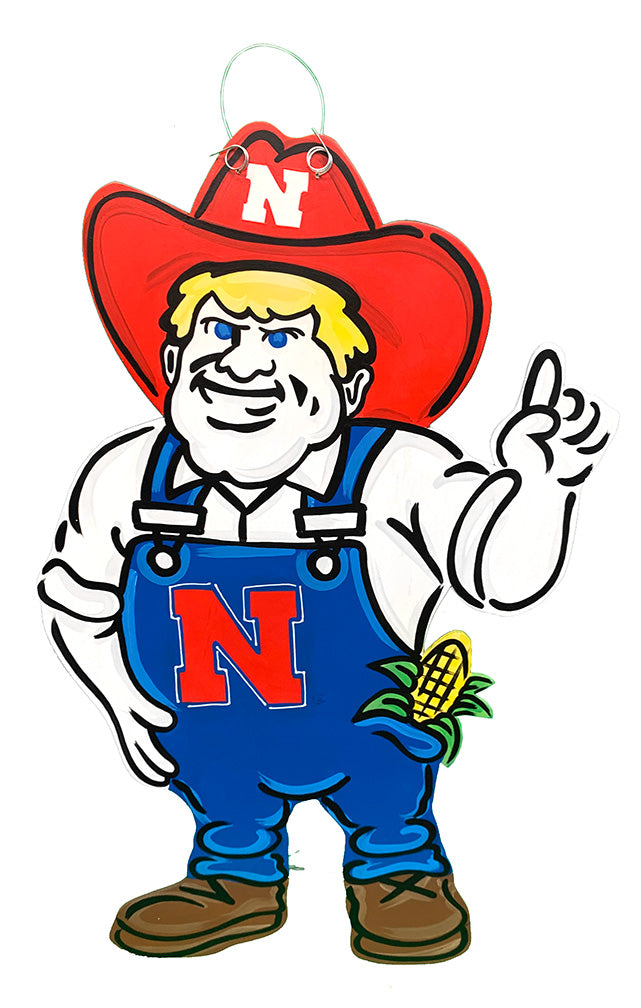 Herbie Husker Wooden Door Sign