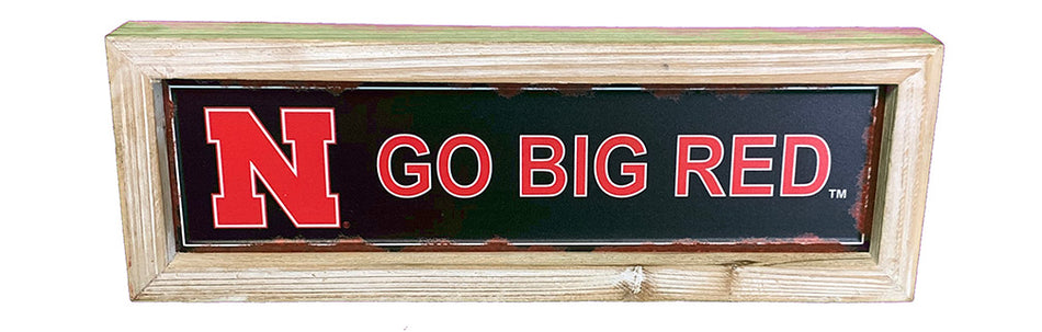 Go Big Red Tabletop Sign