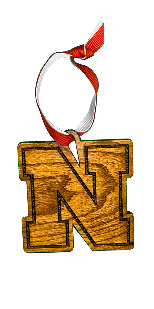 Nebraska Cherrywood Ornament
