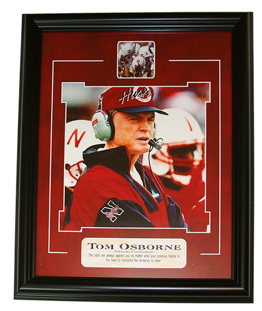 Tom Osborne Quote Framed Print