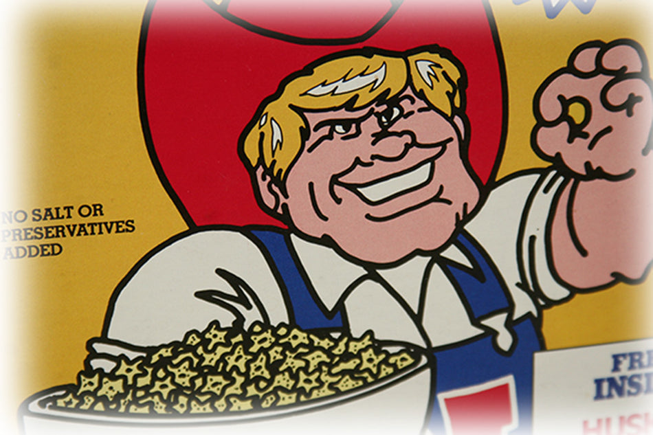 Husker All Stars Cereal Box and Jerry Minnick Card