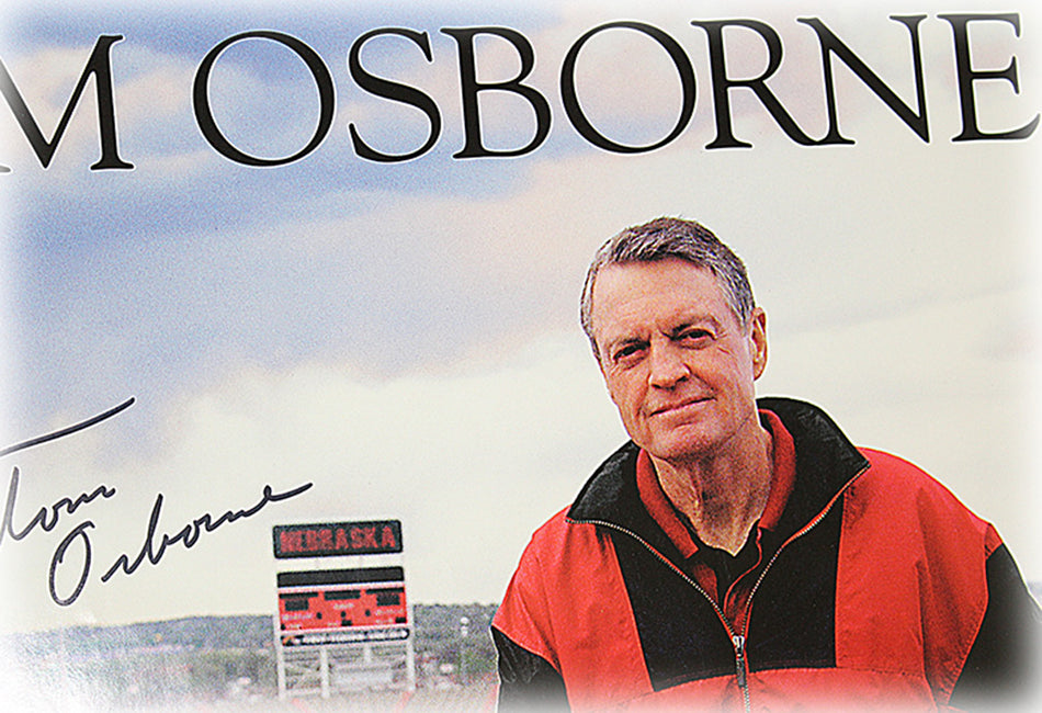 Tom Osborne Autographed On Solid Ground Print