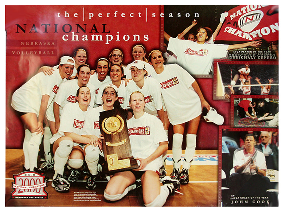 2000 Husker Volleyball National Champs Poster