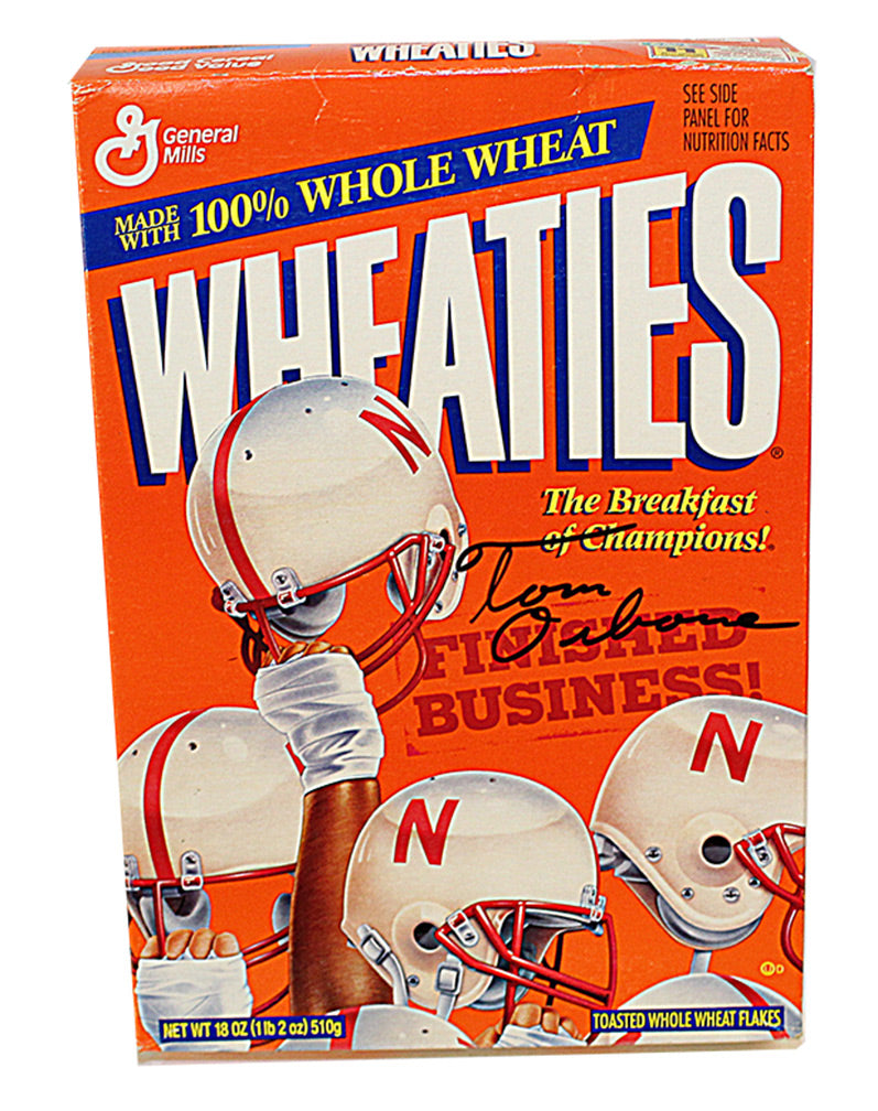 Autographed 1994 Nebraska National Champs Wheaties Box