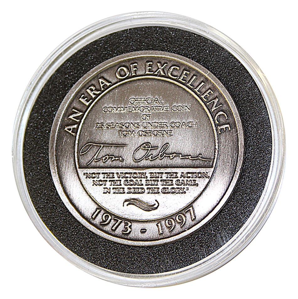 Original Tom Osborne 25th Season Commemorative Coin