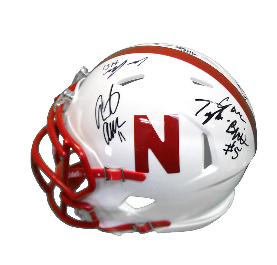 2021 Seniors Autograph Mini Husker Helmet