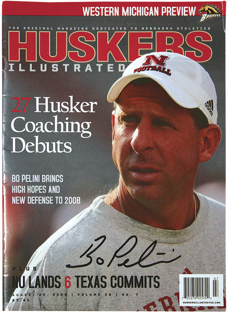 Bo Pelini Autographed Huskers Illustrated