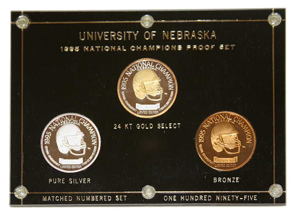 1995 National Champs Silver and Gold Coin Set