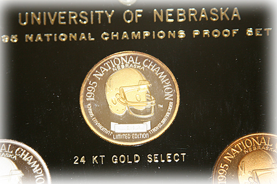 1995 National Champs Silver and Gold Coin Set