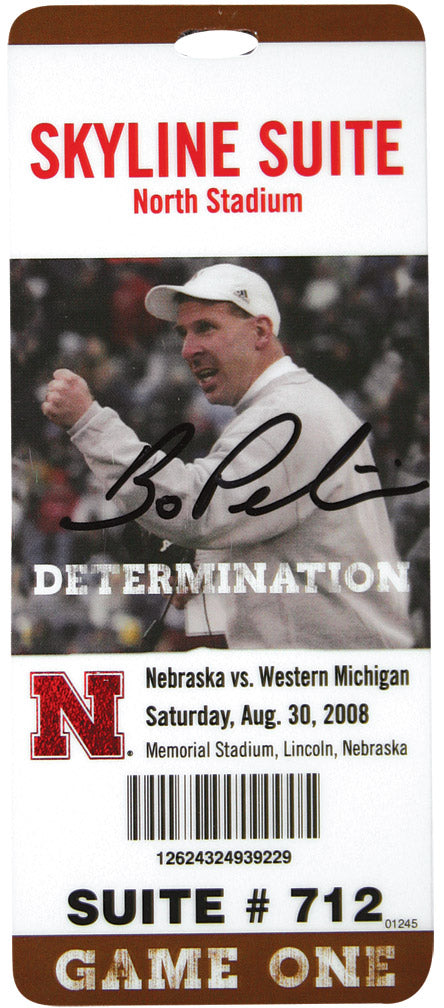 Pelini signed 2008 Skybox Pass