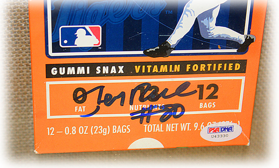 Jerry Rice Signed Gummy Snax Box