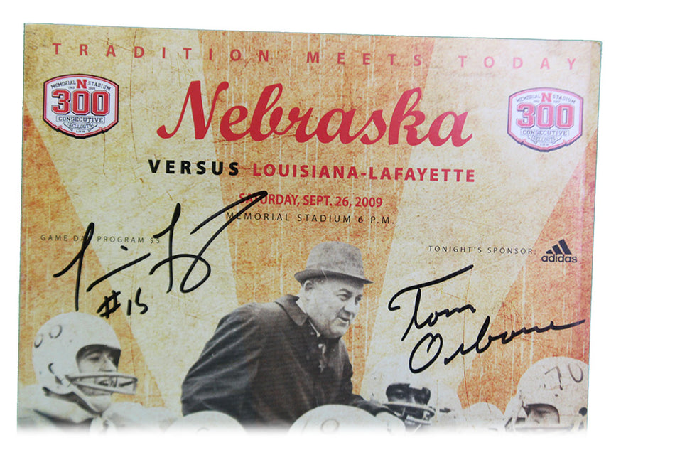 Osborne N Frazier Autographed 300th Sellout Game Program