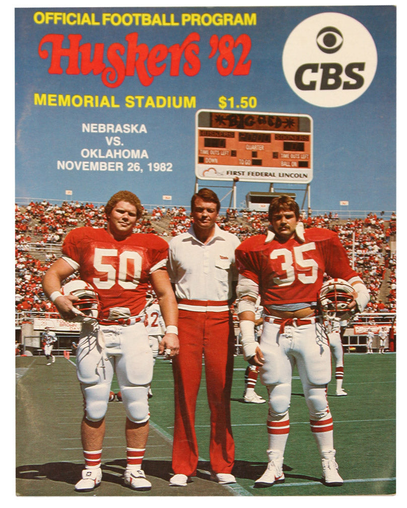 1982 NU vs. OU Game Program