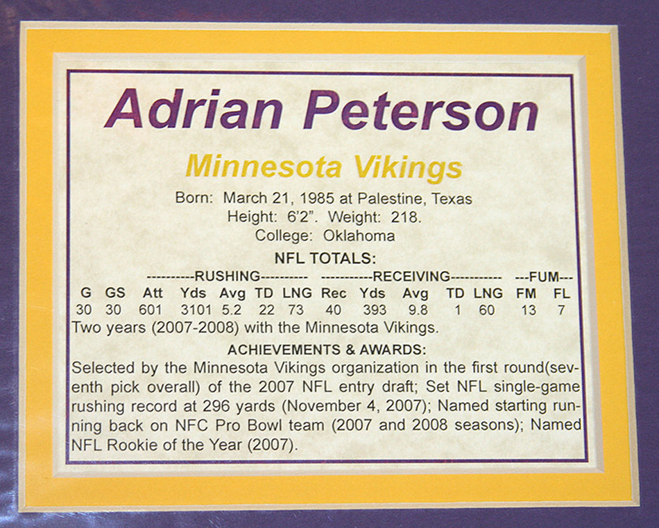 Adrian Peterson Matted