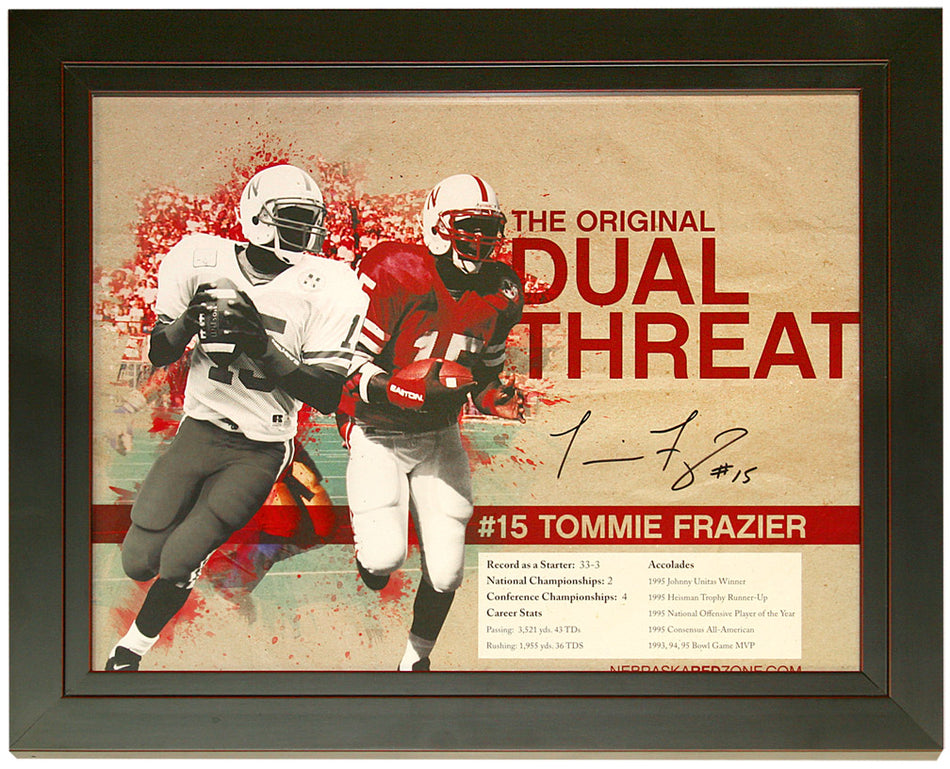 Frazier Autographed Framed Plaque