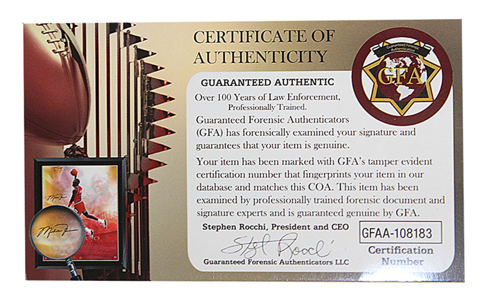 Autographed Cassius Clay vs. Sonny Liston Fight Plaque