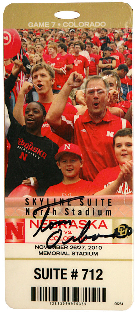 Final Big 12 Home Game Ticket with TO Autograph