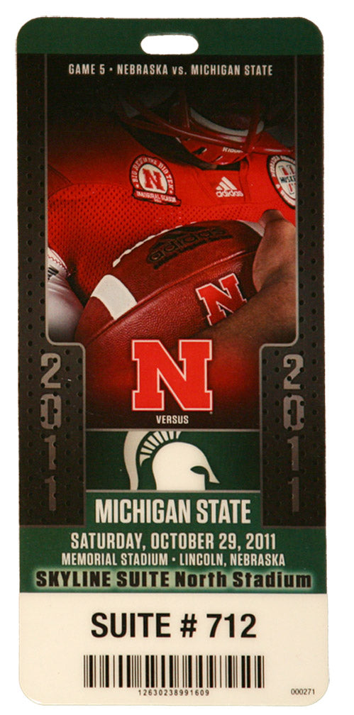 MSU 2011 Game Ticket