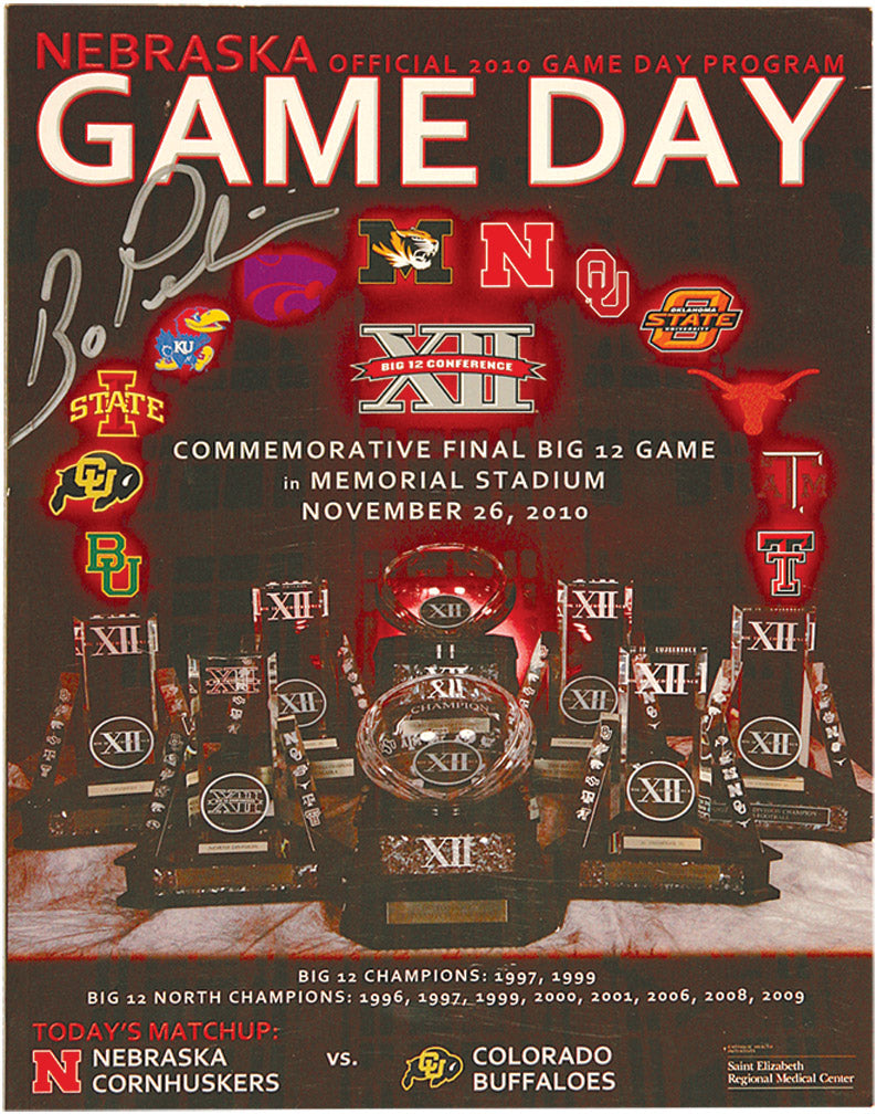 Pelini Signed Big XII Program