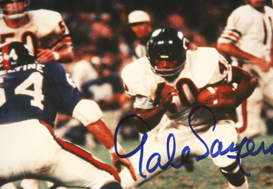 Gale Sayers Autographed Matted Print
