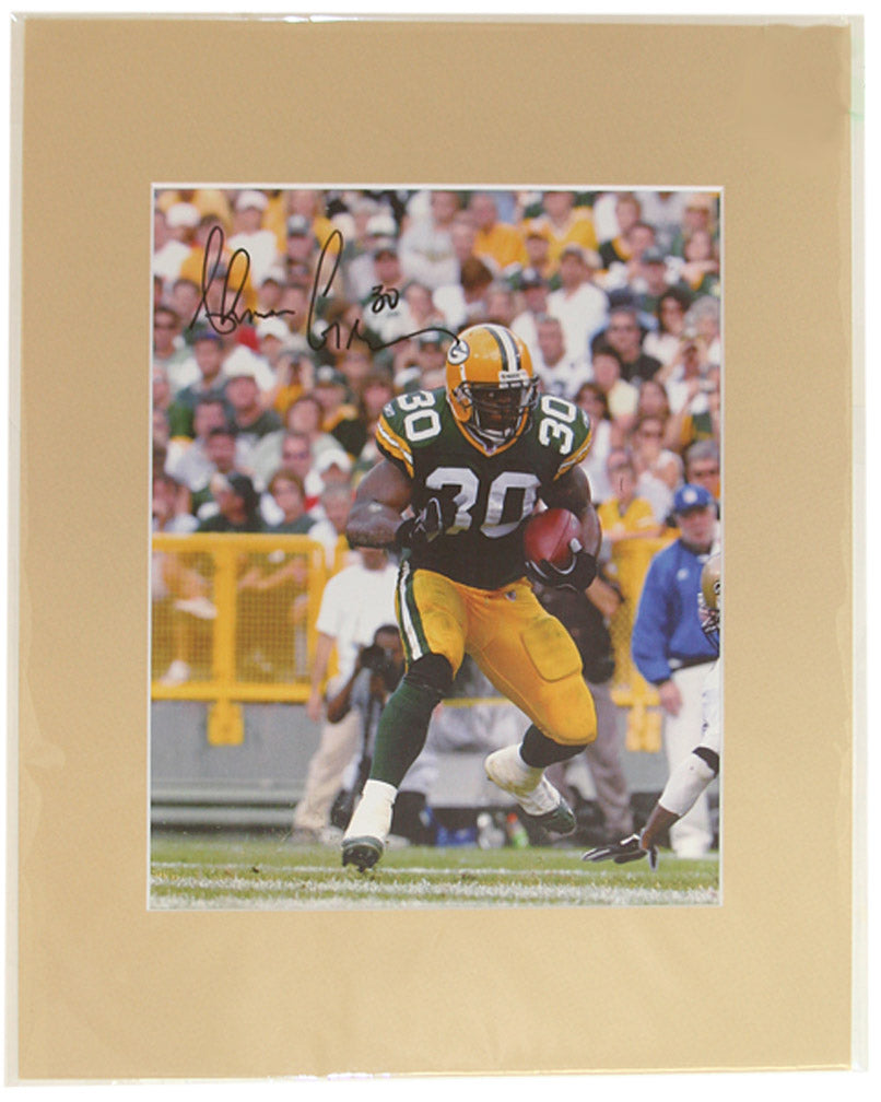 Ahman Green Signed Matted Print