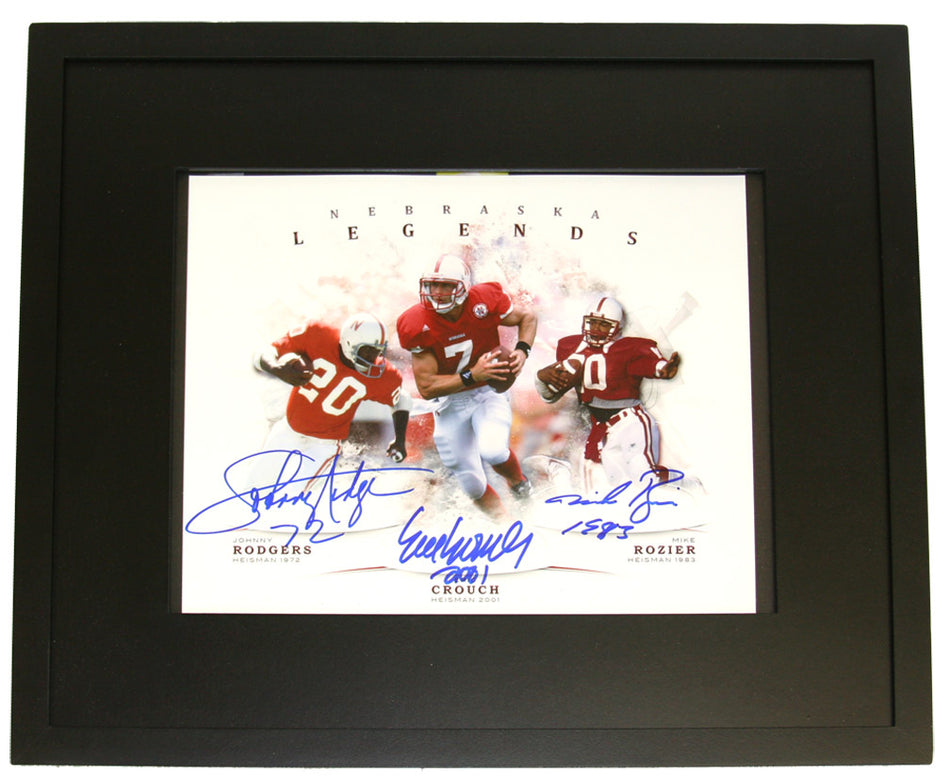 Nebraska Legends Heisman Autographed Framed Print